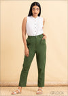 Tapered Linen Pant - 2105