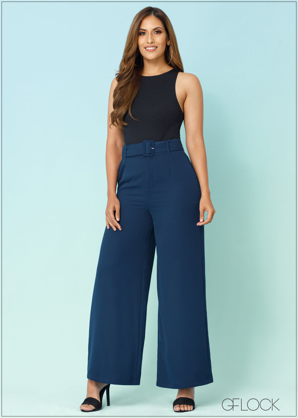 High Waisted Flared Pant - 2608