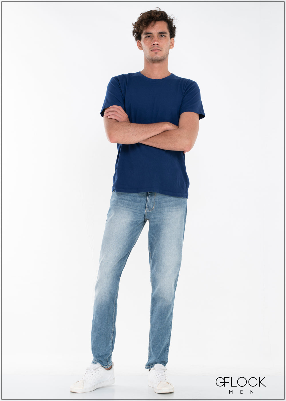 Slim Fit Ice Blue Jean - Men MD1407