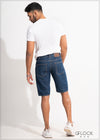 Mid Wash Denim Short - 161222M