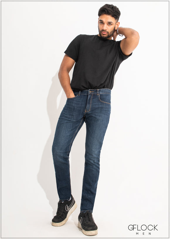 Dark Blue Slim Fit Jean - 161222M